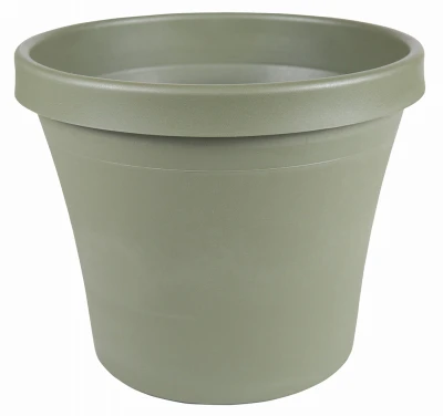 Terra Pot Planter, Plastic, Living Green, 8 In.
