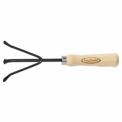 Garden Cultivator, Wood Handle, 9-In.