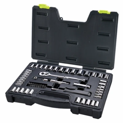 54-Pc. Mechanic's Socket Set, SAE & Metric, 1/4 x 3/8 In. Drive