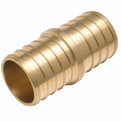 PEX Pipe Barb Insert Coupling, Brass, 1 In.