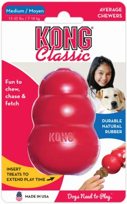 Classic Dog Toy, Red, Medium