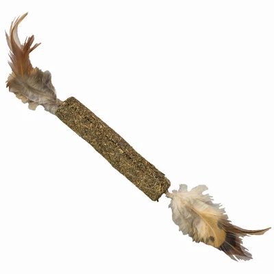 Catnip Stick Cat Toy, 12-inch With Feathers For Cats