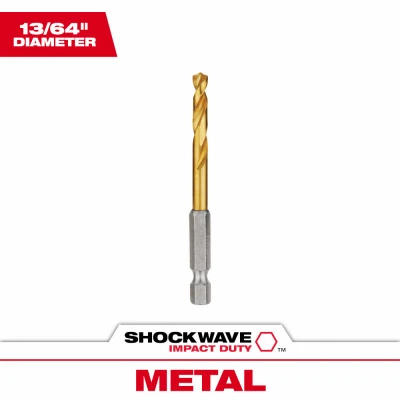 Shockwave Impact-Duty Titanium Drill Bit, 13/64 In.