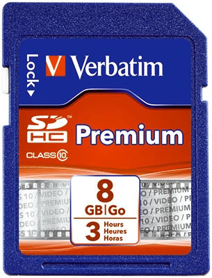 Premium Classic SDHC Memory Card, 8GB