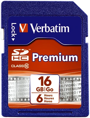 Premium Classic SDHC Memory Card, 16GB