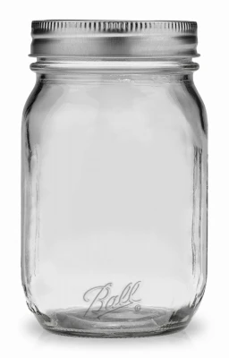 Mason Jars, Regular Mouth, Pint, 12-Pk.