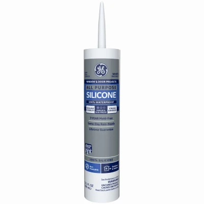 All Purpose Silicone 1 Sealant, White, 10.1-oz.