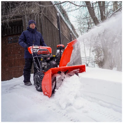 Deluxe 30 Inch Two-Stage Snow Thrower with 306 Cubic Centimeter AX Electronic Fuel Injection Engine and Electric Start
