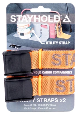 Utility Straps for Cargo Companion, Orange, 48-In., 2-Ct.