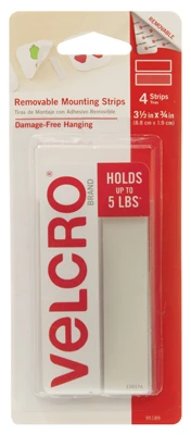 Velcro 3/4" Removable Mounting Squares, 8-Ct.