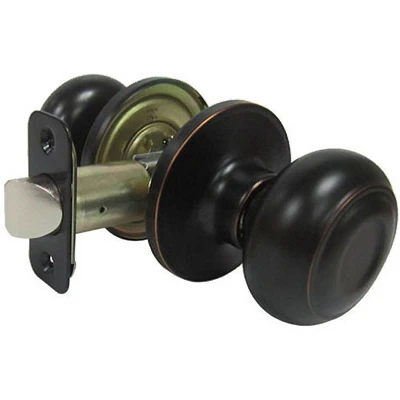 Verona Fancy Mushroom Passage Knob Set, Aged Bronze