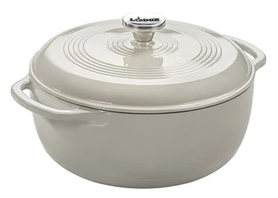 Cast Iron Dutch Oven, Oyster, 6-Qt.