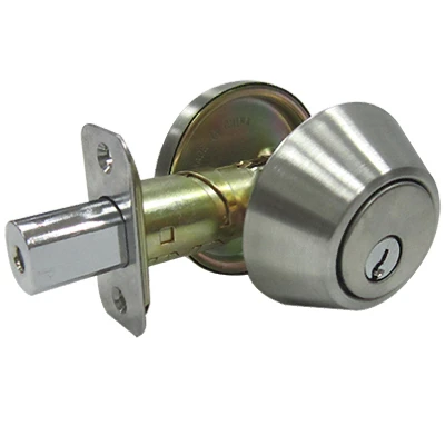 Single-Cylinder Deadbolt, Stainless Steel