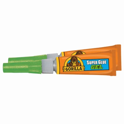 Super Glue Gel, 3-gm., 2-Pk.