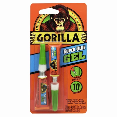 Super Glue Gel, 3-gm., 2-Pk.