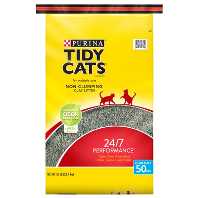 24/7 Performance Non-clumping Cat Litter, 50 Lb Bag