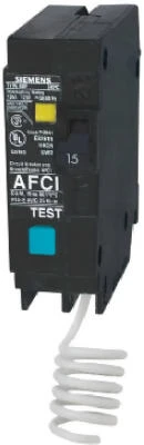 SIEMENS Arc Fault Circuit Interrupter Breaker, 15A