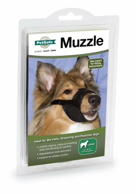 Large Black Dog Muzzle for Comfortable and Secure Fit