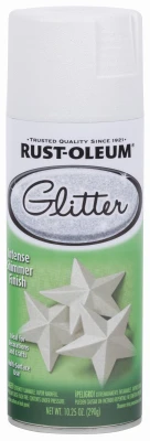 Specialty Glitter Spray Paint, Pearl White, 10.25-oz.