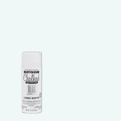 Chalked Spray Paint, Ultra Matte, Linen White, 12 oz.