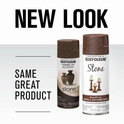 American Accents Textured Spray Paint, Mineral Brown, 12-ounce Aerosol Can