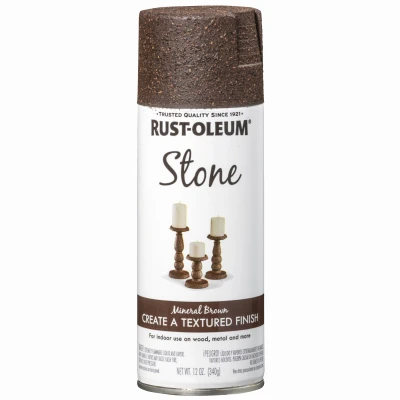 American Accents Textured Spray Paint, Mineral Brown, 12-oz.