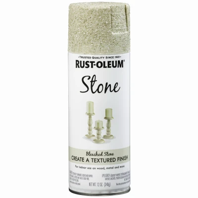 American Accents Textured Spray Paint, Bleached Stone, 12-oz.