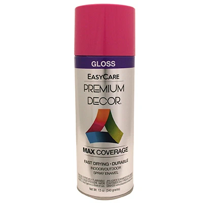 Premium Decor Spray Paint, Pink Punch Gloss, 12 oz.