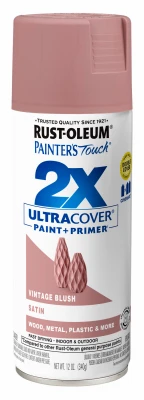 Painter's Touch 2x Ultra Cover 12 Oz. Satin Vintage Blush Spray Paint