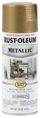 Stops Rust Metallic Spray Paint, Champagne Bronze, 11-oz.