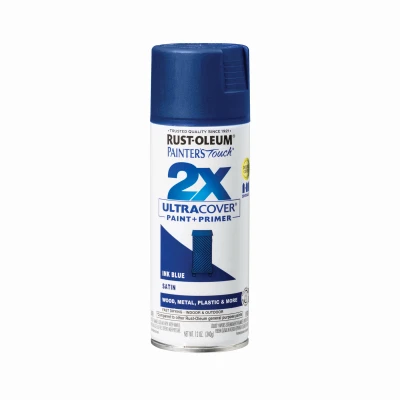 Painter's Touch 2X Satin Ink Blue Spray Paint, 12 Ounce Can