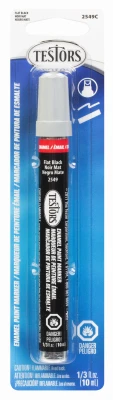 Enamel Craft Paint Marker, Black Flat, 1/3-oz.