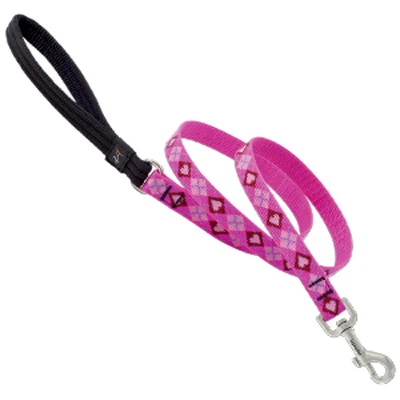 Dog Leash, Pupply Love Pattern, 3/4 In. x 6 Ft.