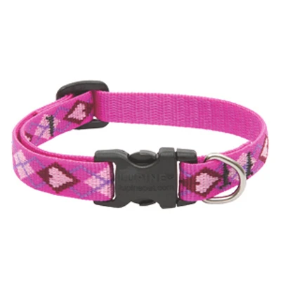 Dog Collar, Adjustable, Puppy Love, 1/2 x 8 to 12 In.