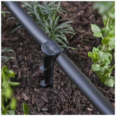 Universal Tubing Hold-Down Stake, Cleated Plastic, 6 in.