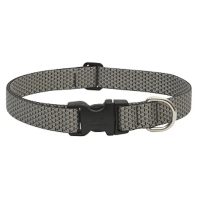 Eco Dog Collar, Adjustable, Granite, 1 x 16 to 28-In.