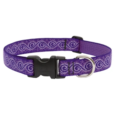 Dog Collar, Adjustable, Jelly Roll, 1 x 16 to 28 In.