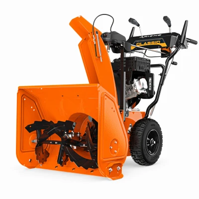 Classic 24 Inch Two-Stage Snow Thrower with 208 Cubic Centimeter AX Engine and Electric Start