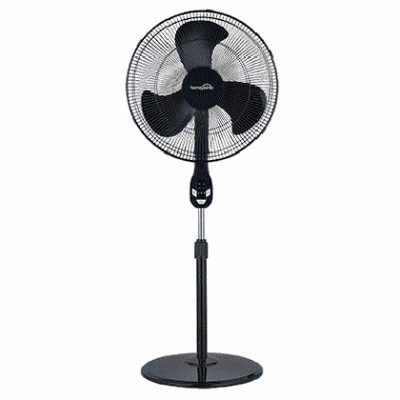 18-inch Oscillating Stand Fan With Remote Control, 3-speed Settings