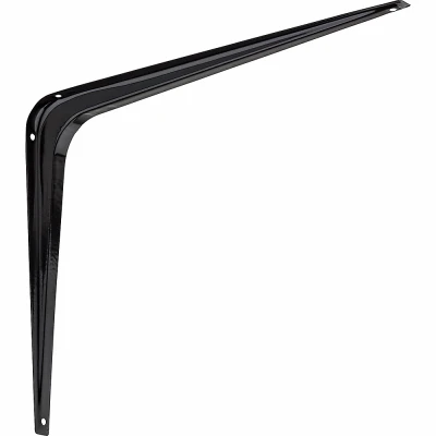 Shelf Bracket, Black, 10 x 12 In.