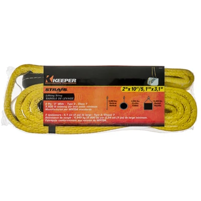 Lift Sling, 2 Ply Flat Loop, 2 In. x 10 Ft.