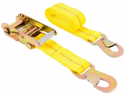 Ratchet Tie-Down With Snap Hooks, Ratcheting, 8 Ft.