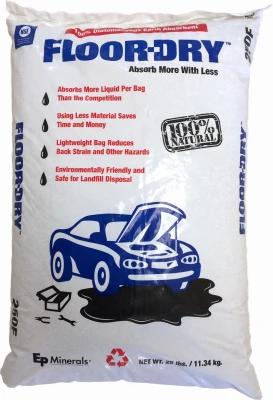 FLOOR-DRY DE Oil Absorbent, 25-Lbs.