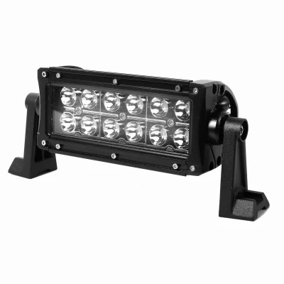 LED Light Bar, Dual-Row, White, 7.5 In., 36-Watt