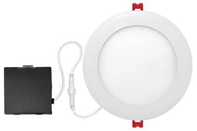 LED Integrated Ultra Slim Recessed Lighting Kit, White Finish, 12-Watts, 6-In.