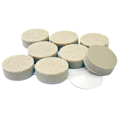 TG 8PK 1" Tan Felt Pads