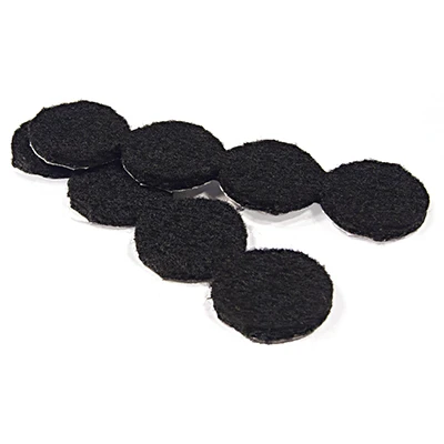 TG 16PK 1"BLK Felt Pads