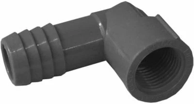 Plastic Pipe Reducing Elbow, 3/4 X 1/2 In. Fpt For Cold Water
