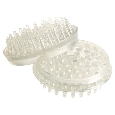 Furniture Cups, Clear Plastic, Round Spiked, 1-7/8-in. Id, 4-pk