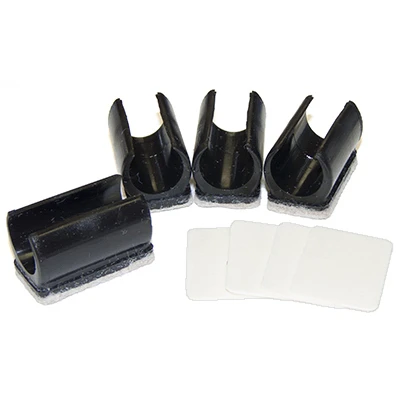 Furniture Glides, Snap-On, Tan Felt With Adhesive, 1/2 - 5/8-In., 4-Pk.